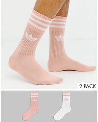 Мужские розовые носки от adidas Originals