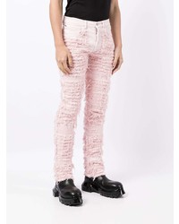 Мужские розовые рваные джинсы от 1017 Alyx 9Sm
