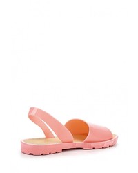Розовые сандалии на плоской подошве от Ella