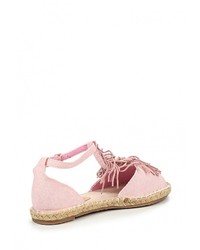 Розовые сандалии на плоской подошве от Stephan