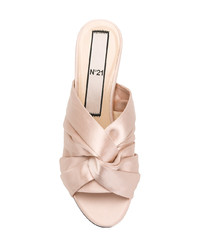 Розовые сатиновые сабо от N°21