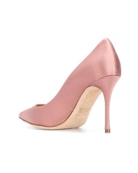 Розовые сатиновые туфли от Sergio Rossi