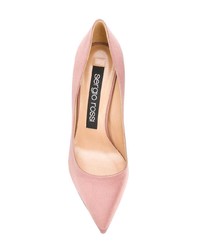 Розовые сатиновые туфли от Sergio Rossi