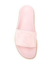 Мужские розовые сланцы от Fendi