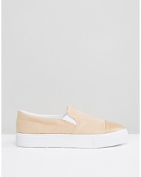 Женские розовые слипоны от Pull&Bear