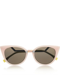 Женские розовые солнцезащитные очки от Fendi