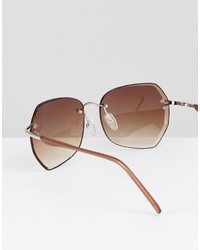Мужские розовые солнцезащитные очки от Reclaimed Vintage