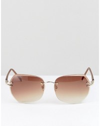 Мужские розовые солнцезащитные очки от Reclaimed Vintage