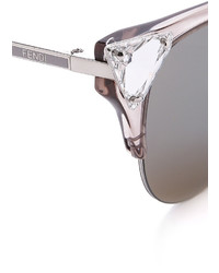 Женские розовые солнцезащитные очки от Fendi