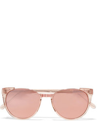 Женские розовые солнцезащитные очки от Linda Farrow