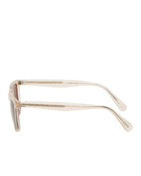 Мужские розовые солнцезащитные очки от Oliver Peoples