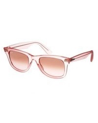 Женские розовые солнцезащитные очки от Ray-Ban