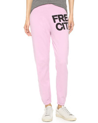Женские розовые спортивные штаны от Freecity