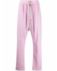 Мужские розовые спортивные штаны от Rick Owens DRKSHDW