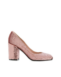 Розовые туфли с пайетками от Pollini