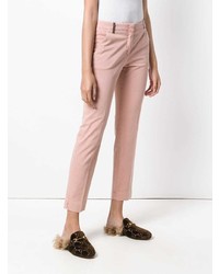 Розовые узкие брюки от Peserico