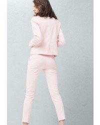 Розовые узкие брюки от Mango