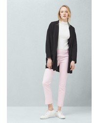 Розовые узкие брюки от Mango