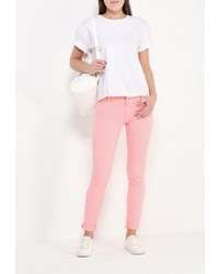 Розовые узкие брюки от MET