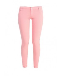 Розовые узкие брюки от MET