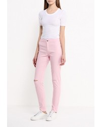 Розовые узкие брюки от Mim