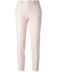 Розовые узкие брюки от Pt01