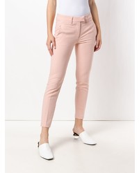 Розовые узкие брюки от Dondup