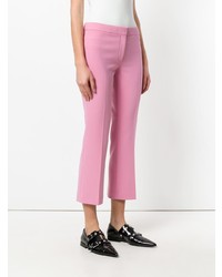 Розовые узкие брюки от Theory