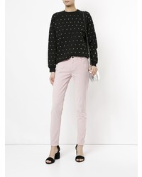 Розовые узкие брюки от Giamba