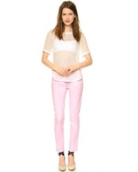 Розовые узкие брюки от True Royal