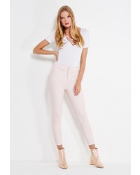 Розовые узкие брюки от Topshop
