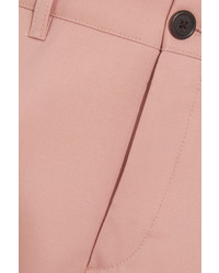 Розовые шерстяные брюки-клеш от Miu Miu