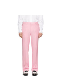 Розовые шерстяные брюки чинос от Burberry