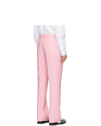 Розовые шерстяные брюки чинос от Burberry