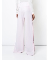 Розовые шерстяные широкие брюки от Proenza Schouler
