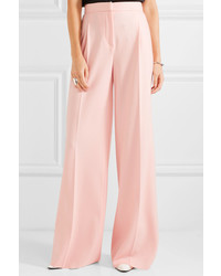 Розовые шерстяные широкие брюки от Max Mara