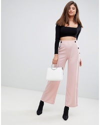 Розовые широкие брюки от AX Paris