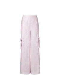 Розовые широкие брюки от Bambah