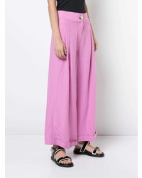 Розовые широкие брюки от Rejina Pyo