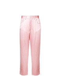 Розовые широкие брюки от Fleur Du Mal