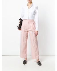 Розовые широкие брюки от Erika Cavallini