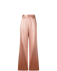 Розовые широкие брюки от Partow