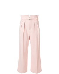 Розовые широкие брюки от RED Valentino