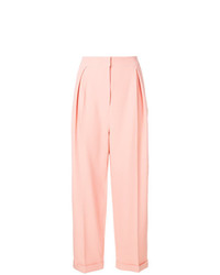 Розовые широкие брюки от Roksanda