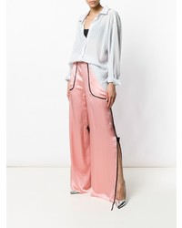 Розовые широкие брюки от Giacobino