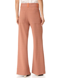 Розовые широкие брюки от See by Chloe