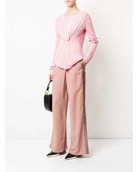Розовые широкие брюки от Sies Marjan
