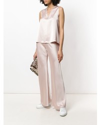 Розовые широкие брюки от Blanca