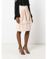 Женские розовые шорты-бермуды со складками от Chloé