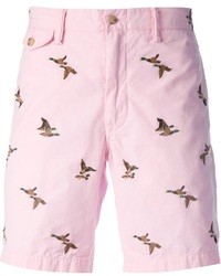 Мужские розовые шорты с принтом от Polo Ralph Lauren